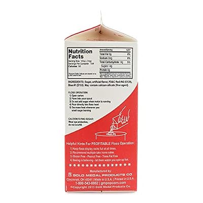 Cotton Candy Floss Sugar- Blue Raspberry, Pink Vanilla, Strawberry-1/2 Gallon-Three Pack