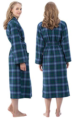 PajamaGram Long Womens Bathrobes - Flannel Robe Women2