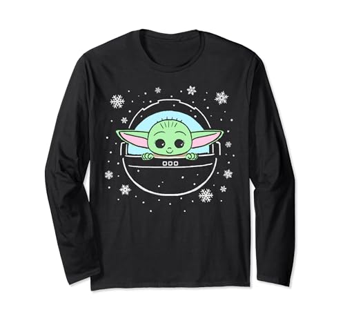 T-shirt Star Wars The Child manches longues fini les hauts de Noël inconfortables