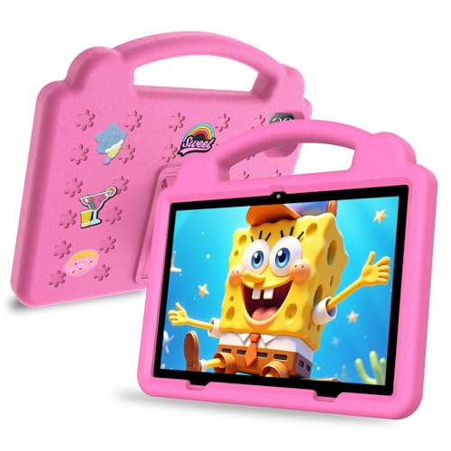 Kids Tablet 10 Inch, 3GB RAM 64GB Storage,Tablet for Kids with Time Limits, Age Filters, and More with Parental Controls,Google Playstore YouTube Netflix for Boys Girls (Pink)