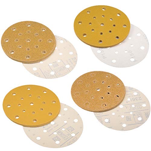 Disco Abrasivo Da 225 Mm, Grana 80, 30 Dischi Abrasivi Circolari, Carta - Foto 3