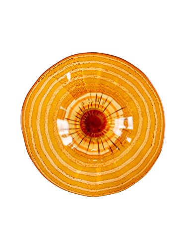 Dale Tiffany AV13108-D12 Amber Handover Hand-Blown Art Glass Wall Décor Plate, 12-Inch, Orange Dale Tiffany AV13108-D12 Amber Handover Hand-Blown Art Glass Wall Décor Plate, 12-Inch, Orange
