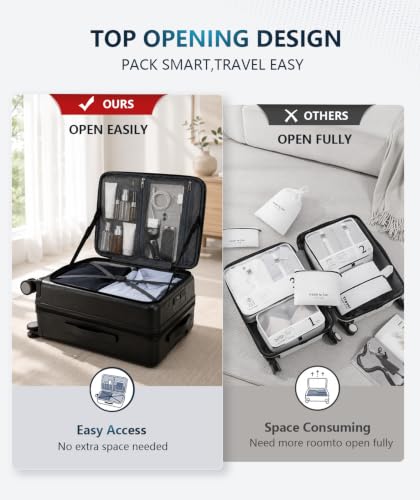 EMPSIGN Top Opening Expandable Suitcase