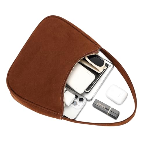 Image of CYHTWSDJ Shoulder Bags for Women, Cute Hobo Tote Handbag Mini Clutch Purse with Zipper Closure