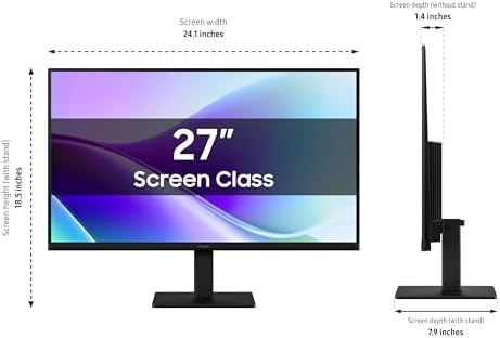 Samsung 27-inch FHD Flat Screen IPS Panel 5ms Monitor with 120 Hz Refresh Rate, Game Picture Mode & Super Slim Design (LS27F320GANXZA) - [Canada Version] — view 6