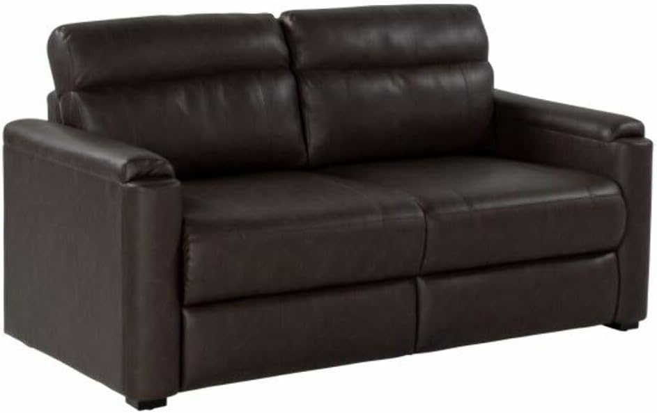 THOMAS PAYNE68" Tri-Fold RV Sofa in Majestic Chocolate (67.5" W x 34" D x 38" H) — Converts to Bed - Space-Saving Design - Low Maintenance - PolyHyde Upholstery - Fits Through 26" Door - 377708