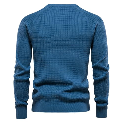 Suéter a cuadros masculino tejido fino de otoño invierno 3