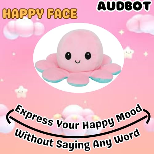 Image of AUDBOT Octopus Soft Toys 20cm Cute Plush Stuffed Animal for Kids, Babies, Boys & Girls | Adorable Plushie Mood Changing Toy for Best Gift & Home Decor