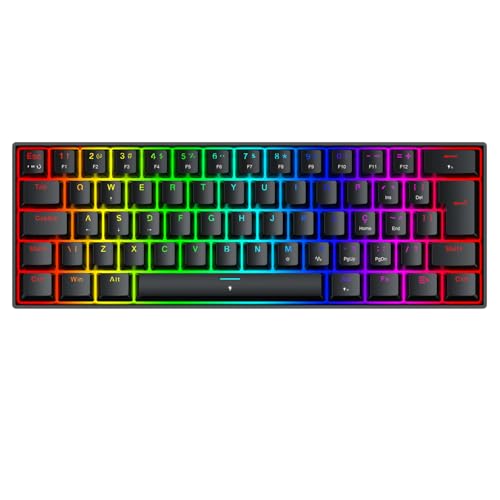 Teclado Magnético Gamer Redragon Fizz RGB Preto 60% Polling Rate 8K Rapid Trigger Switch Linear K617RGB-M