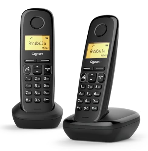Gigaset A270 Duo - Dos Teléfonos DECT Inalámbrico - Pantalla Gráfica Iluminada - Manos Libres -...