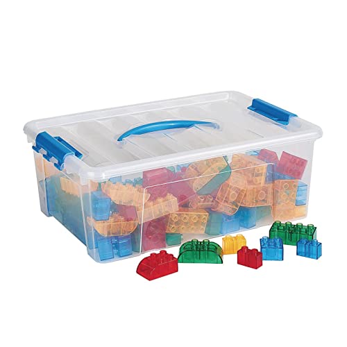 ECR4Kids - ELR-19209 Transpara-Bricks Math Manipulative Set, Educational Sensory Learning Toys for Kids (128-Piece Kit)