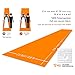 EZLucky Orange Carpet Runner for Party, 2.6X15 ft, 130 GSM Felt Non-Woven with Double-Sided No Traces Adhesive Sticke, Costume Party Decos, Orange Runway Rug for Prom