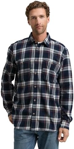 TOM TAILOR Camisa para Hombre, 38516 - Azul Marino Multicolor Check, S