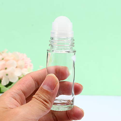 ARTIBETTER 4 frascos de 30 ml para viagem vazios portáteis transparentes, pequenos óleos essenciais