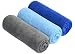 Multi-purpose Microfiber Fast Drying Travel Gym Towels 3-pack 16 Inch X 32 Inch