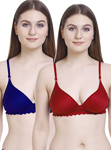 Image of FIMS - Fashion is my style Women Lace Padded Bra Lightly Pad Full Coverage