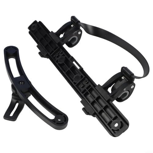 Bike Pannier Hook Buckle, PA66+GF Hardware Kit for Side Bag Mounting Bracket, Adjustable Upper Lower Clips with 8 Points, Black