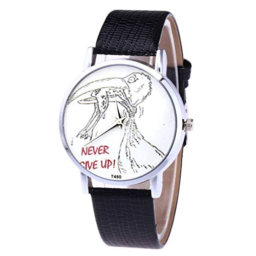 Preisvergleich Produktbild Swiftswan Silbernes Gehäuse Krokodillederarmband Quarzuhr Männer und Frauen Uhr 480
