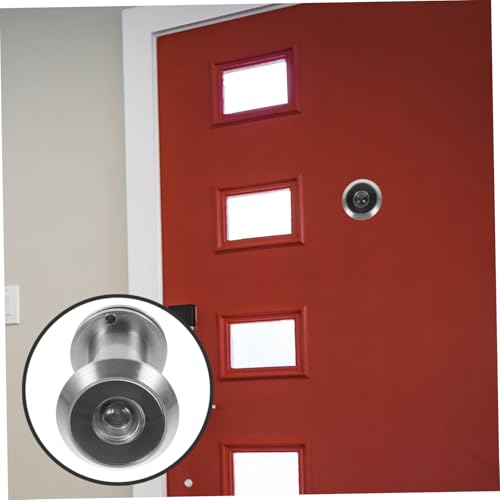 Set de 1 mirilla metálica para puerta con visor de privacidad para instalación en el interior de apartamento, alta estabilidad, reemplazo de mirillas antiguas miniatura 5
