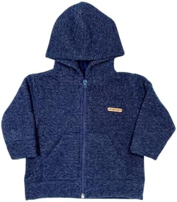 Jaqueta Casaco Boucle Peluciada Com Capuz E Zíper Bebê Infantil