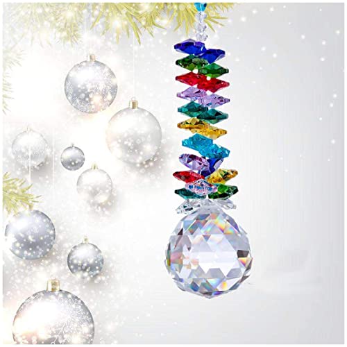 H&D 40Mm Crystal Ball Prism Rainbow Chakra Hanging Suncatcher Window Sun Cacther For Gift #TOP1