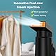 OLAYMEY Steamer Dampfglätter, Dampfglätter Reise 700W, 40S Schnelles Aufheizen, Hemdenbügler Schwarz Orange, Handbügeleisen, Leicht Vertikaler Dampfglätter für Reisen und Zuhause