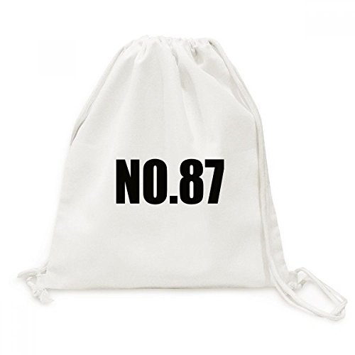 Sac à dos cordon Numéro Chanceux No.87 sac de voyage en toile souple