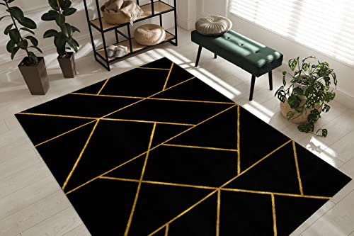 Tapis élégant géométrique pour réchauffer un sol froid