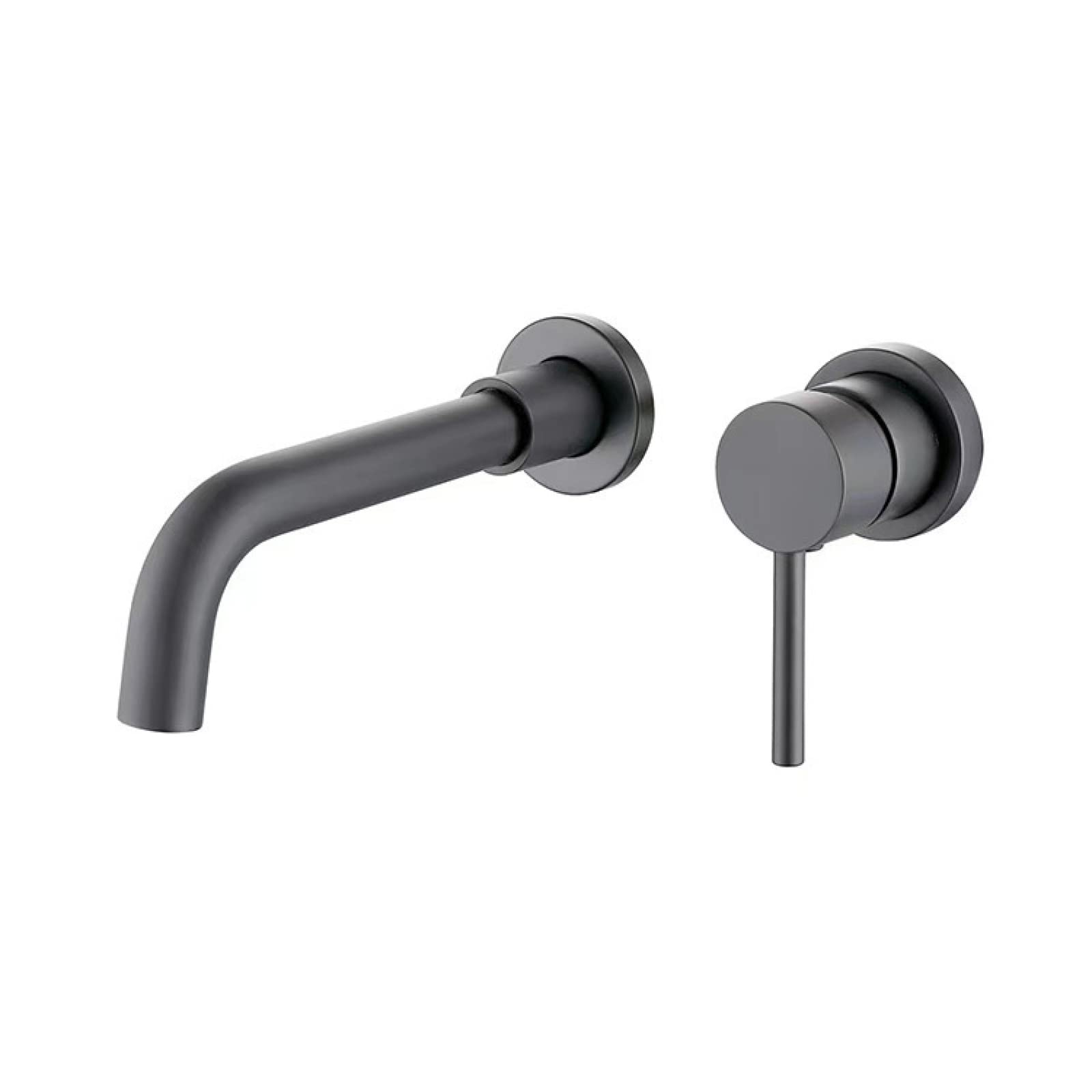 Robinet de lavabo au mur en laiton avec bec pivotant 360 pour une salle de bain moderne
