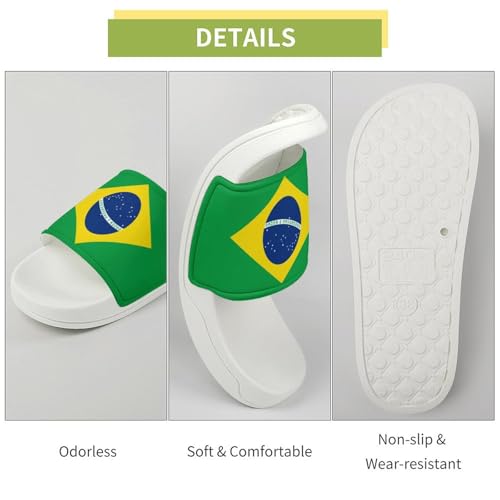 Brazil Flag Brazilian Slippers Man Womans Slides Shoes Sandals Non Slip Summer Slipper for Outdoor Beach Home Indoor3