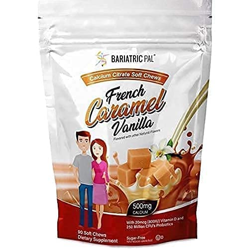 Bariatricpal 30-Day Bariatric Vitamin Bundle (Multivitamin One 1 Per Day! Capsule With 45Mg Iron And Calcium Citrate Soft Chews 500Mg With Probiotics - French Caramel Vanilla) #TOP4