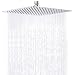 STrighter Rain Shower Head, 12 Inch Large Stainless Steel Square Showerhead, High Pressure Rainfall Ultra Thin Design-Best Waterfall Shower heads Full Body Coverage Easy to Clean and Install