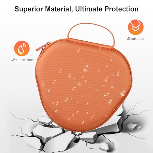 Boîtier AirPods Max Évite les Rayures et Active la Veille - Étui Orange BOVKE
