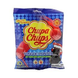 Chupa Chups Mini Cola & Strawberry Flavour Lollipops 10 Pcs Packet, 100g