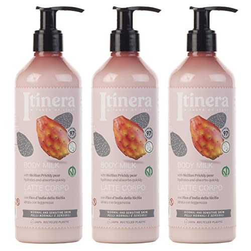 Itinera Instant Comfort Body Lotion Milk with Sicilian prickly pear, 97% natural ingredients 370 ml 2 units - Image 4
