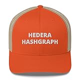 CreativeTees4You Hedera Hashgraph Crypto Currency Trucker Cap Hat Adjustable Cotton