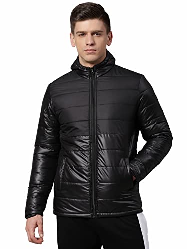 Image of Dennis Lingo Men's Polyester Regular Full Sleeves Solid Puffer Jacket - Lightweight, And Water-Resistant, Casual Winterwear