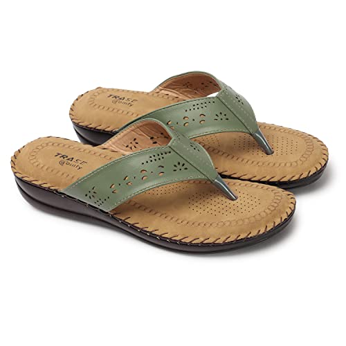 Image of TRASE Slippers for Women Stylish Flat | Comfortable Orthopedic Soft Chappals | Lightweight Ortho Footwear for Ladies