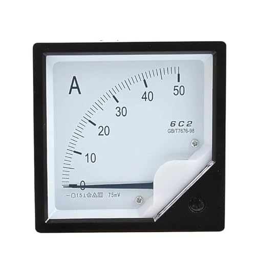 Amperímetro analógico de panel 6C2 para medir corriente continua de 30A con derivación de 75mV 2
