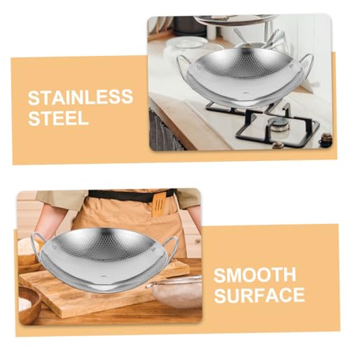 Wok de acero inoxidable Hemobllo con doble asa miniatura 6