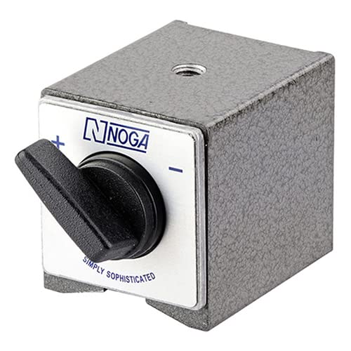 NOGA Magnetic Holder Bed - Model: DG0036 AUTO POWER: On/off switch HOLDING POWER: 176 lbs. With 8mm Thread Dimensions: 1-7/8' x 2-3/8' x 2'