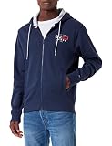 Tommy Jeans Herren Dm0dm13877 Durchgehender Reißverschluss, Twilight Navy, XL