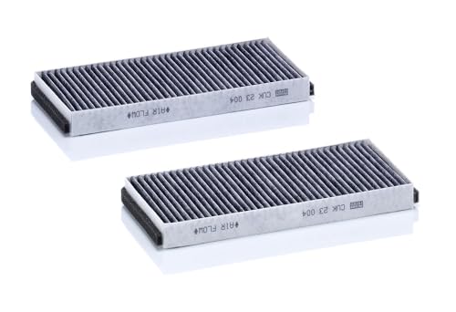 MANN-FILTER CUK 23 004-2 Innenraumfilter/Kabinenluftfilter - Pollenfilter mit Aktivkohle - (2er Set) für Pkw + Transporter