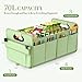 titiyiof Trunk Organizer SUV, Car Organizers and Storage, NOT-FLIMSY ANTI-SLIDE 70L Spacious Collapsible Sturdy Trunk Organizer for Grocery/Car Accessories/Women Men's Gift, Fruit Green