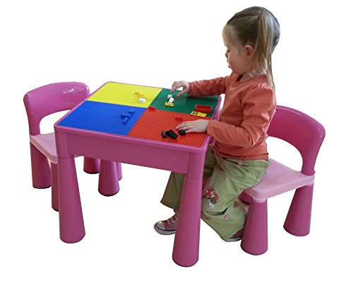 Liberty House LH899P uego de mesa y 2 sillas infantiles, color Rosa