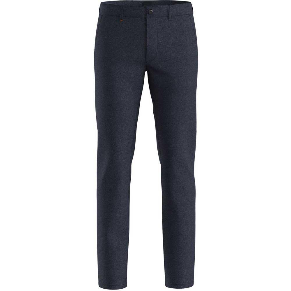 BOSS Men's Chino_Slim Trousers_Flat, Dark Blue, 31W x 30L