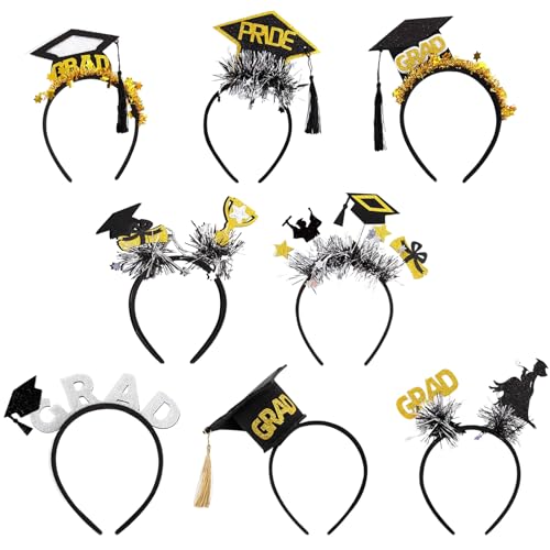 Générique Graduation Headband, Felt Grad Headwear, Glitter Party Headband, Reusable Graduation Gear, Photo Prop Headbands, Kindergarten Party Hats, University Graduation Gear, Stage