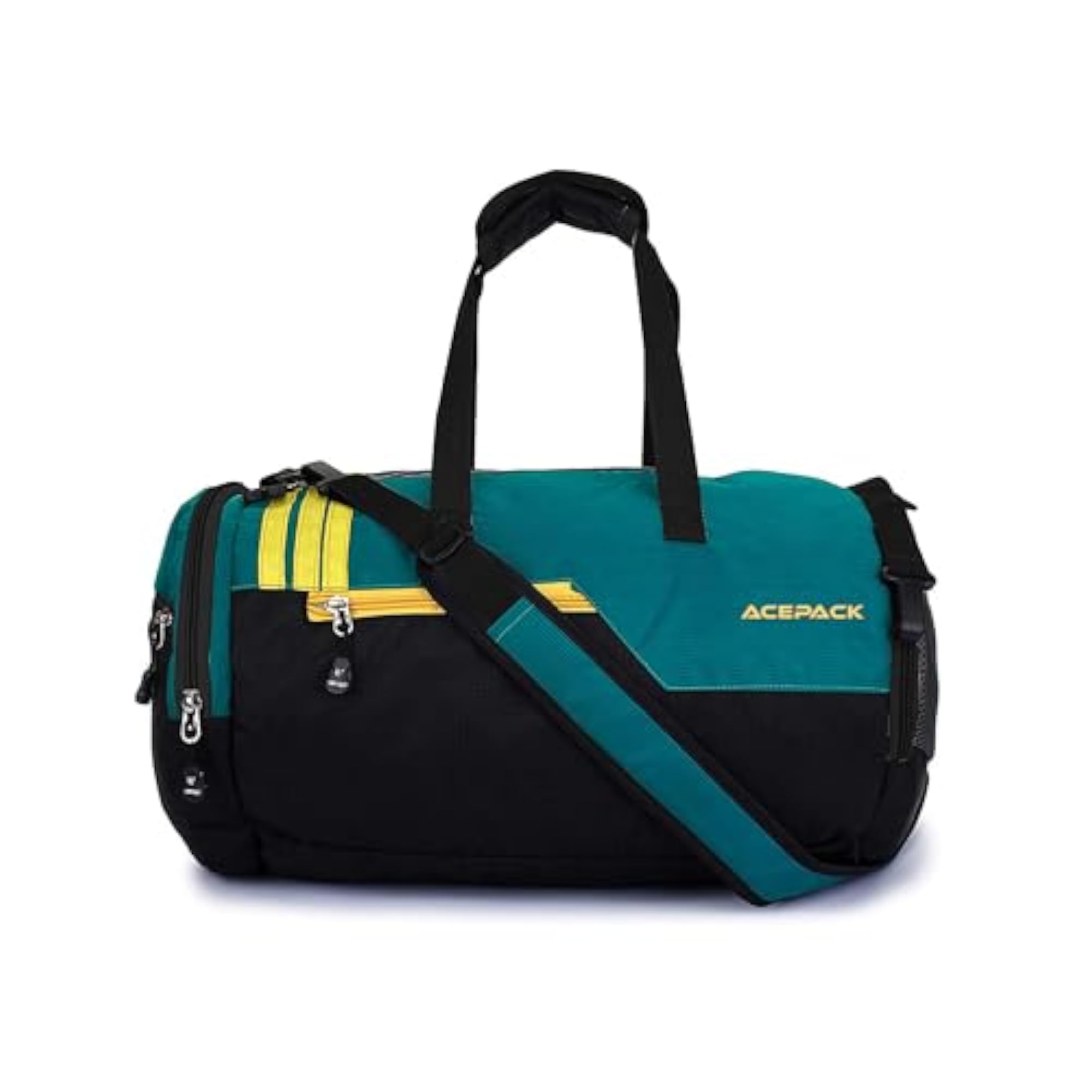 Men's Polyester Duffle Bag with Shoe Compartment