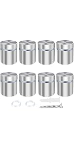 8 Pack 1 x 1 Stainless Steel Standoff Screws & Mounting 8 Pack 1 x 1 Stainless Steel Standoff Screws & Mounting