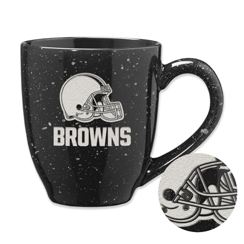 Image of Rico Industries NFL Football 16 oz Team Color Laser Engraved Speckled Ceramic Coffee Mug